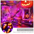 thumbnail image 2 of Cadena de luces LED Kemooie 300 de 30 m, color naranja y morado, resistente al agua, 2 of 7