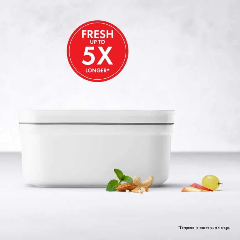 ZWILLING Fresh & Save Plastic Lunch Box, Airtight Food Storage Container,  Meal Prep Container, BPA-Free, White - Large 