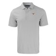 thumbnail image 2 of Men's Cutter & Buck  Gray/White Texas Longhorns Big & Tall Forge Eco Double Stripe Stretch Recycled Polo, 2 of 3