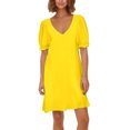 thumbnail image 1 of Elegante traje con falda larga: escote cuadrado, bolsillos laterales, vestido formal para bodas y fiestas., 1 of 4