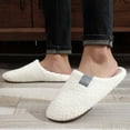 thumbnail image 4 of Women'S Slipper Solid Color Indoor Outdoor House Slipper Fuzzy Fluffy House Shoes Slip On Comfort Footwear Cute Flat Slides White US: 6.5, 4 of 9