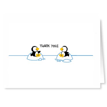 Thank You Penguin Note Card - 10 Boxed Set Note Card