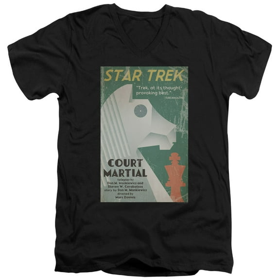 Star Trek - Tos Episode 20 - Slim Fit V Neck Shirt - X-Large