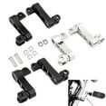 thumbnail image 4 of Motorcycle Adjustable Passenger Footpegs Highway Pegs Male Mount Foot Peg Clamp Support Extensions Bracket B, 4 of 7