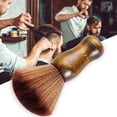 thumbnail image 3 of Cepillo de corte de pelo para peluquero, plumero para el cuello, corte de pelo, salón de peluquería, limpieza, afeitado, estilista, cerdas de barrido (plumero de cepillo de barrido de madera, 3 of 5