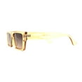 thumbnail image 3 of Womens Flat Top Square Cat Eye Mod Retro Sunglasses Peach Brown, 3 of 4
