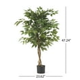 thumbnail image 4 of Harney 4' x 2' Artificial Tabletop Ficus Tree, Green, 4 of 4