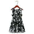 thumbnail image 3 of Robes pour Filles, Robes d'Été Sans Manches à Col Rond pour Enfants, Imprimés Floraux Décontractés pour la Plage, Robe de Fête pour Filles, 3 of 3