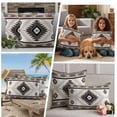 thumbnail image 5 of Brown Beige Boho Outdoor Waterproof Pillow Covers, Abstract Southwestern Ethnic Geometric Decorative Square Throw Pillowcase Sofa Cushion Sham for Patio/Couch/Chair, 16"x16" 2 Pack, 5 of 8