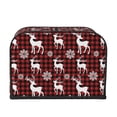 thumbnail image 2 of Fotbe Plaid Reindeer Snowflakes for Four Slice Toaster Cover, Fingerprint Protector, Super Soft Appliance Cover And Dust Cover,Bread Dust Cover & Fingerprint Protection, 2 of 7