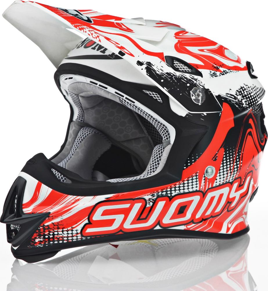 Suomy MX Jump Graffiti White Red Helmet 