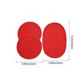 thumbnail image 3 of Woven Round Placemats Thermal Insulation Durables Table Insulation Coasterss Coasterss 3pcs, 3 of 6