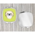 thumbnail image 4 of Checkerboard Lime Green Pekingese Compact Mirror BB1283SCM, 4 of 4