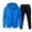 Blue%GC%, variant on CONZONE Mens 2 Piece Sweatsuits Casual Men's Jogging Tracksuit Set Solid Color Zip Cardigan Hoodie Pants Sweat Suit for Men Cozy Fall Winter Athletic Track Suit Outfits