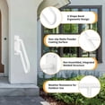 thumbnail image 5 of Gtouse Wall Mounted Handrail for Outdoor Steps, 31.9" Metal U-Shaped Stair Railing, Grab Bar for Porch Garage Garden, White, 5 of 9