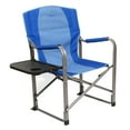 thumbnail image 1 of Kamp-Rite Chaise de Camping Portable pour Réalisateur avec Table et Porte-Gobelet, Bleu Marine/beige, 1 of 5