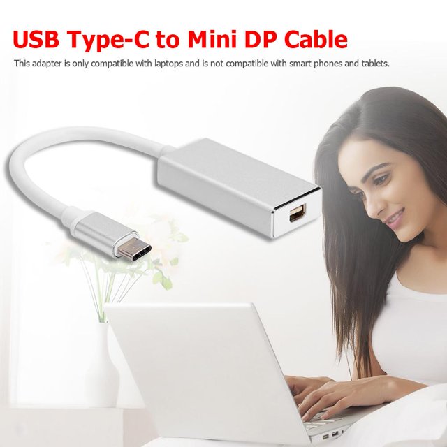 USB Type-C USB3.1 to Mini Display Port Converter Adapter for MacBook Pro Laptop