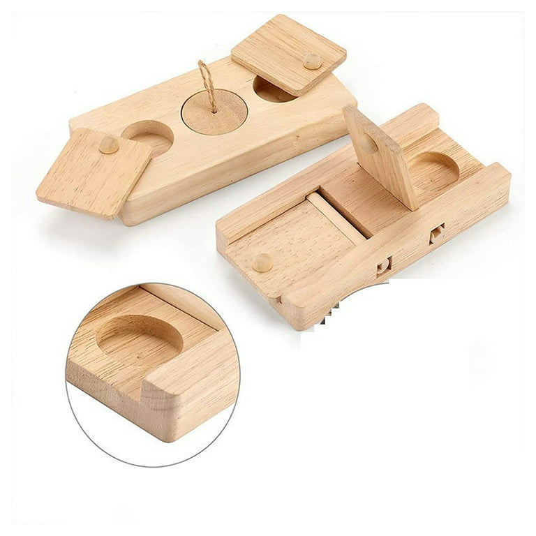  MUYG 2 PCS Small Animals Wooden Enrichment Foraging Toy, 6 in  1 Guinea Pig Interactive Treat Dispenser Funny Toys Hide Treats Puzzle  Snuffle Game for Rats Hamster Rabbit Gerbil Bunny : Pet Supplies