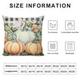 thumbnail image 6 of Shangniulu Fall Pillow Covers Set of 2 Watercolor Blue Pink Pumpkin Throw Pillow Covers Grey Plaid Autumn Farmhouse Pillow Case Harvest Decorations for Couch Outdoor Patio, 6 of 6