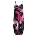 thumbnail image 5 of Lenago Robe de Bal Grande Taille Femme Été Imprimée Sans Manches Col Rond Aguichant Robe d'Été Décontractée Fluide Robe de Plage en Liquidation, 5 of 5