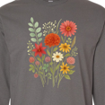 thumbnail image 4 of Inktastic Floral Watercolor Bouquet Art Long Sleeve T-Shirt, 4 of 5