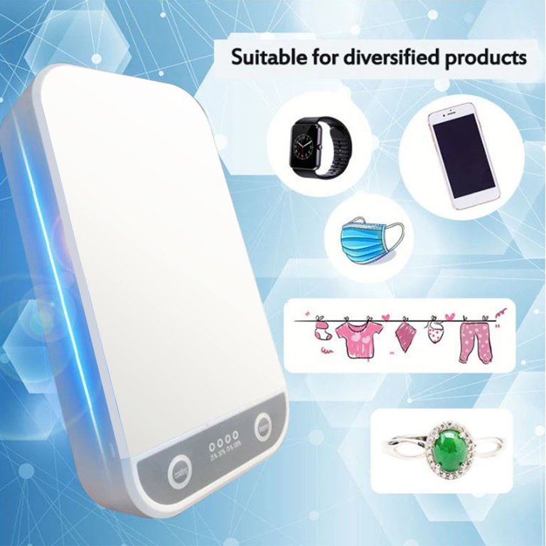 UV Light Cell Phone Sterilizer Box with Wireless Charger and Aromatherapy  Function