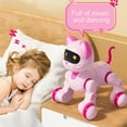 thumbnail image 2 of Musbetu Remote Control Robot Dog Toy Programming Touch Interactive Electric Smart Cat 2.4GHz RC Robotic Pet Toy with LED Eyes Music Toddlers Boys Girls Gift, 2 of 7