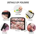 thumbnail image 3 of Organ Folder 14.2 x 0.8 x 10.6 Inches 13 Separate Pockets A4 Size Documents Folder A Sort Storage File Manager For The Home Office Watercolor Flowers Beautiful, 3 of 7