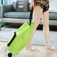 thumbnail image 6 of Clearance Cutter under $5,Folding Foldable Shopping Trolley Bag Cart Grocery Handbag Tote Rolling Wheels, 6 of 9