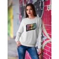 thumbnail image 2 of Proud Ally Colorful Banner Sweatshirt Women -Smartprints Designs, Female 3X-Large, 2 of 4