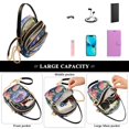 thumbnail image 5 of FORMRS Crossbody Bag for Women Shoulder Cell Phone Purse with Zipper, Puprle Ethereal Floral Harmony, 5 of 7