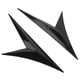 thumbnail image 3 of Flanking Airflow Fenders Cover, Par Side Guardabarros Air Vent Trim Gloss Black Soft Rubber Universal Decoración para Coche Universal, 3 of 5