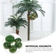 thumbnail image 2 of Minkissy 5Pcs Green Plastic Artificial Coconuts for Tropical Theme Parties, 2 of 8