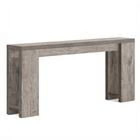 Demi Bonn 70.9" Wood Console Table, Farmhouse Sofa Table Entryway Table with Storage, Foyer Display Table, Gray