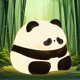 thumbnail image 1 of Regalo de panda para niñas y niños, luz nocturna de panda para la habitación del bebé, linda lámpara de mesita de noche de silicona con control táctil de dibujos animados, recargable por USB, 1 of 4