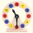 thumbnail image 1 of IFANLANDOR 1 Set Wooden Clock Toy Multi-colored Finger Counting Math Montessori Toys for Early Learning, 1 of 8