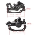 thumbnail image 6 of Mtb Mechanical Disc Brake Caliper Rotor 160mm Alloy Clip Front and Rear, 6 of 6