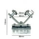 thumbnail image 3 of Pulley Hoist Cable Steel Rope Suspension Assembly, Leg Pulley Proxy Off Pulley, Steel Rope Cable, Heavy Duty Industrial Style, for Garage Workshop, Portable Foldable Design, Metal Frame, 3 of 6
