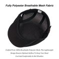 thumbnail image 5 of Minzimin Men Women's Beret Hat, Summer Mesh Breathable Newsboy Cap Adjustable Cabbie Hat with Buckle, 5 of 8