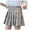 Grey, variant on Women's Skirts Fashion High Waist Pleated Mini Skirt Slim Waist Casual Tennis Womens Summer Clothes Grey L
