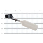 KERICK VALVE MA052, White Float PVC 1/2 In MNPT Valves