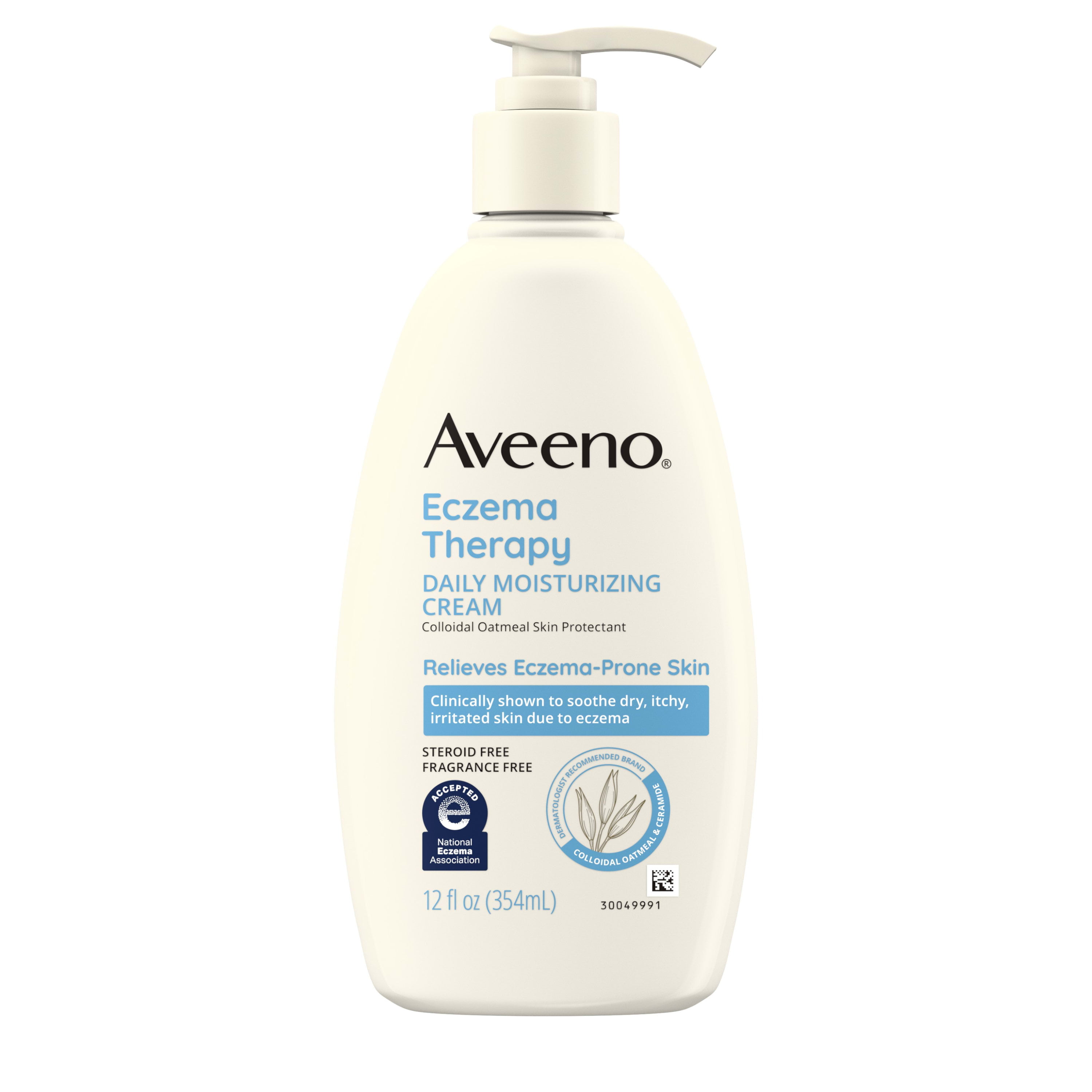 Aveeno Eczema Therapy Daily Soothing Body Cream, Steroid-Free, 12 oz