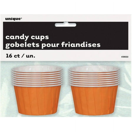 Orange Paper Candy Cups, 8ct