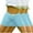 Light Blue, variant on SHTXOZHI 3 Pack Kids Girls Biker Shorts Under Dress Dance Shorts Solid Color Underwear 4-14Y