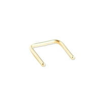 Ellie J Maui Septum Retainer - Septum Rings, Nose Piercings, Septum Jewelry, Septum Rings 16g, Septum Ring, 18 Gauge Nose Ring, Septum Retainer for Comfortable Wear (18 Guage, Yellow Gold)