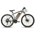 thumbnail image 3 of Hiland Rockshark Electric Bike Electric Mountain Bike Aluminum 26 inch 350W 20MPH Adults E-Bike Shimano 21 Speed Disc Brake Suspension Fork with 36V 10.4Ah Removable Battery 26 in. Grey, 3 of 15