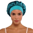 thumbnail image 1 of Bucket Hat For Home And Leisure With Satin Wide Brim Classic Style Suitable For All Seasons Travel Sleep Cap Fashion Accessory, 1 of 3