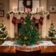 thumbnail image 4 of Decoraciones navideñas, adornos navideños, regalos de Navidad, falda para árbol de Navidad blanca clásica, decoración de escritorio para árbol de Navidad, falda para árbol de Navidad, 4 of 5