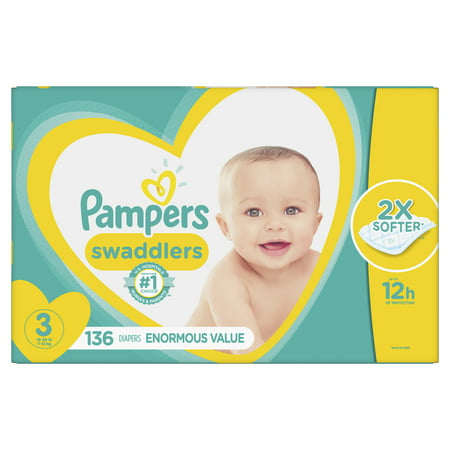 Pampers Swaddlers Diapers Size 3 136 Count