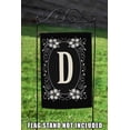 thumbnail image 4 of Toland Home Garden Classic Monogram-D Personalized Flower Flag Double Sided 12x18 Inch, 4 of 5